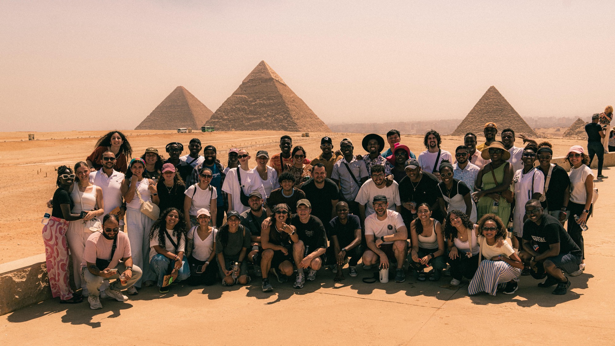 Worship leaders from ten nations gathered at the pyramids in Cairo, Egypt.