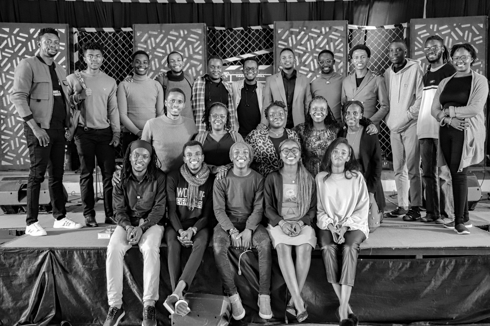 Worship leaders gathered on stage in Nairobi, Kenya.